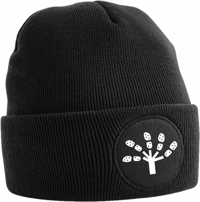 Beechfield - Næsgaard Circular Patch Beanie - Black