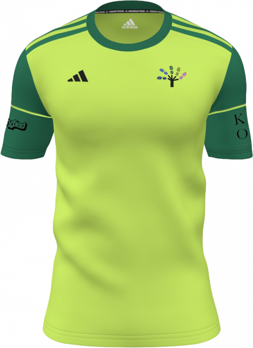 Adidas - Næsgaard Football Jersey 24/25 - Limonkowy & green dark